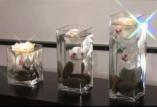 Decoração vasos de vidro