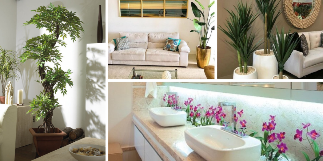 Decoração Com Plantas Artificiais