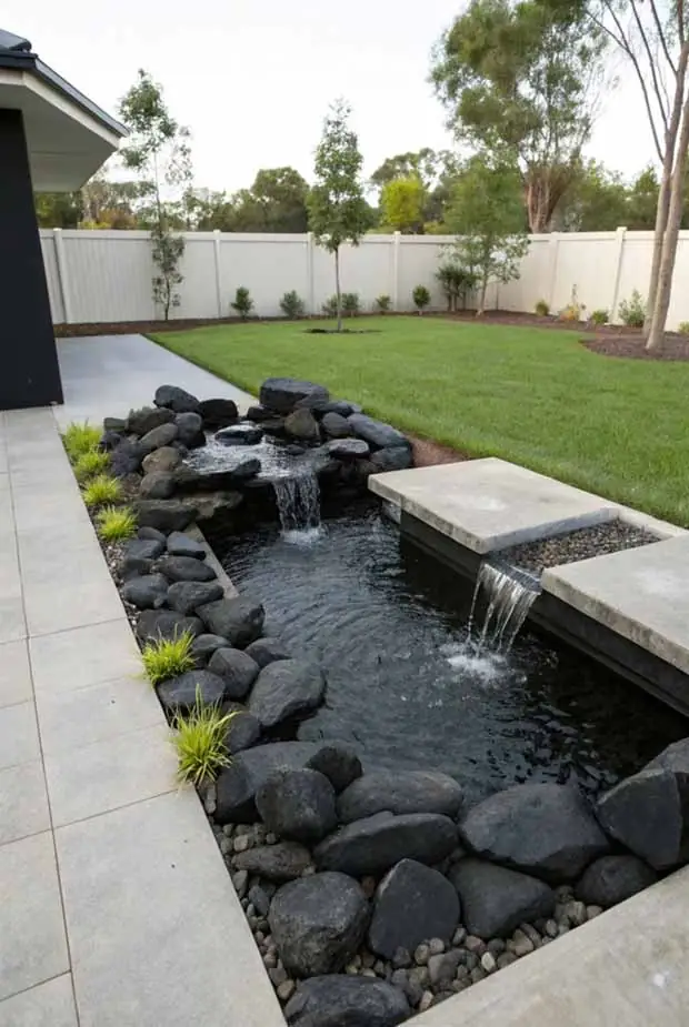 Decorar o Jardim com Pedras Pretas