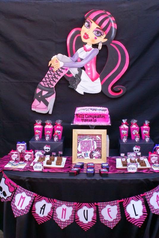 Ideias de Decora&ccedil;&atilde;o de Festa Monster High Dicas ideias decora&ccedil;&atilde;o Monster High 2