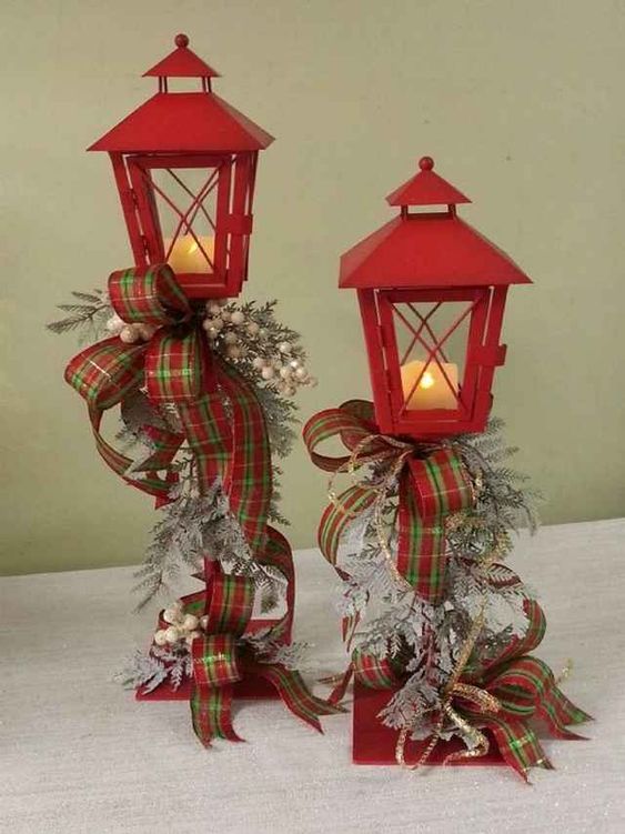 Ideias decoracao de natal com lanternas 4