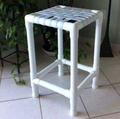 M&oacute;veis feitos com Canos de PVC M&oacute;veis feitos cabos PVC banco