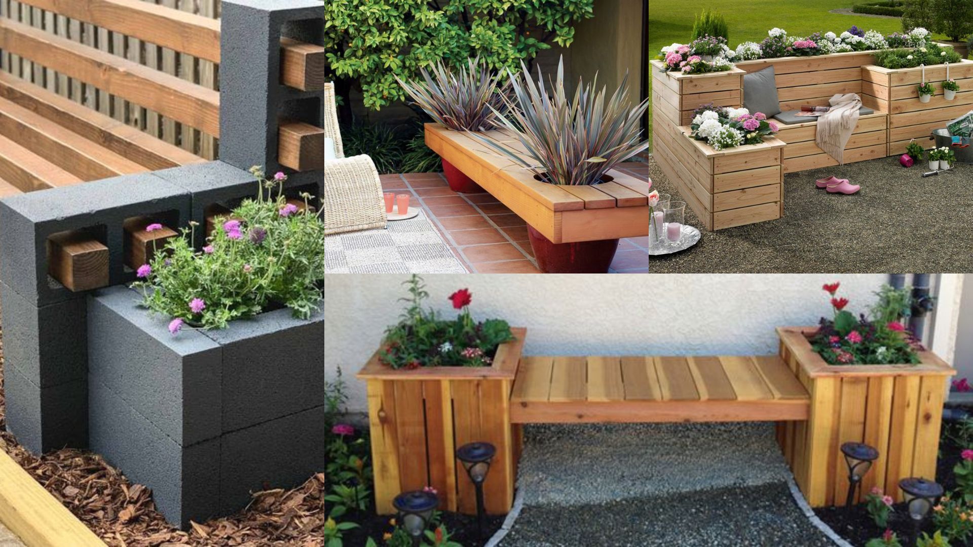Ideias Incríveis De Bancos Com Plantas Para O Seu Jardim