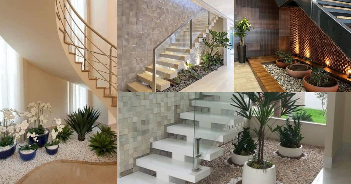 15+ Ideias Para Colocar Um Jardim Interior Debaixo Da Escada