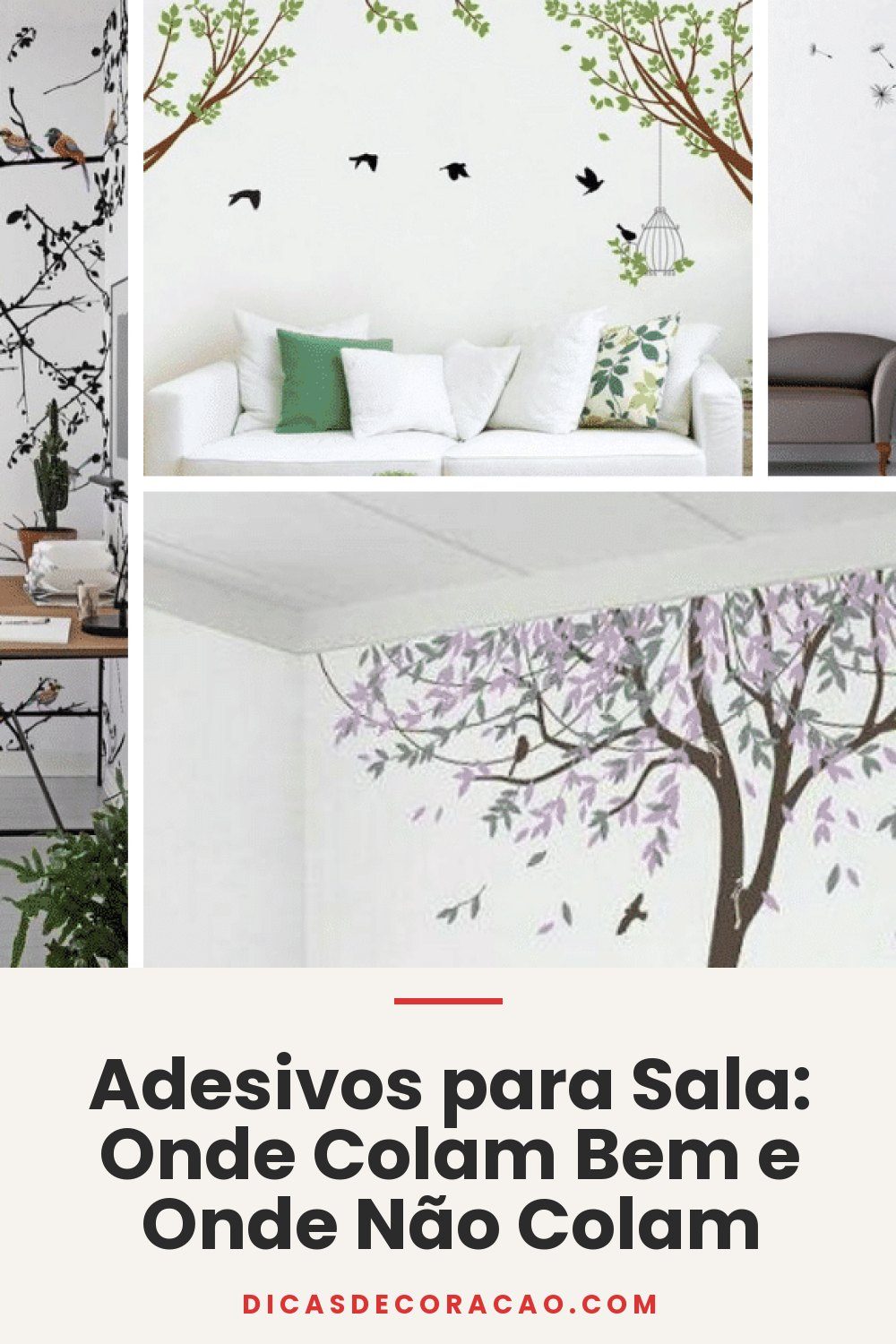 Adesivos para Sala: Onde Colam Bem e Onde Não Colam