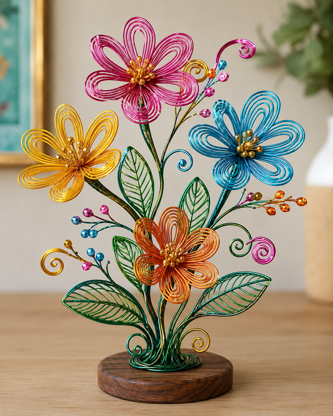 Artesanato com Arame Colorido: Ideias Criativas, F&aacute;ceis e Decorativas para Fazer em Casa artesanato com arame colorido 6
