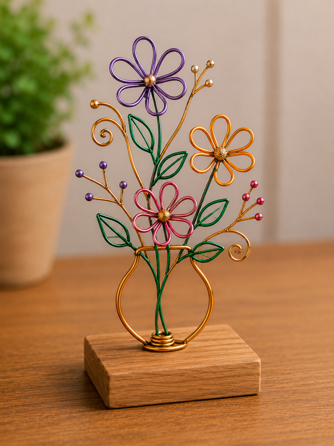 Artesanato com Arame Colorido: Ideias Criativas, F&aacute;ceis e Decorativas para Fazer em Casa artesanato com arame colorido 7
