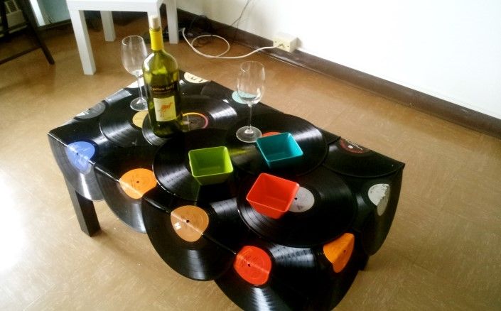artesanato com disco de vinil 7