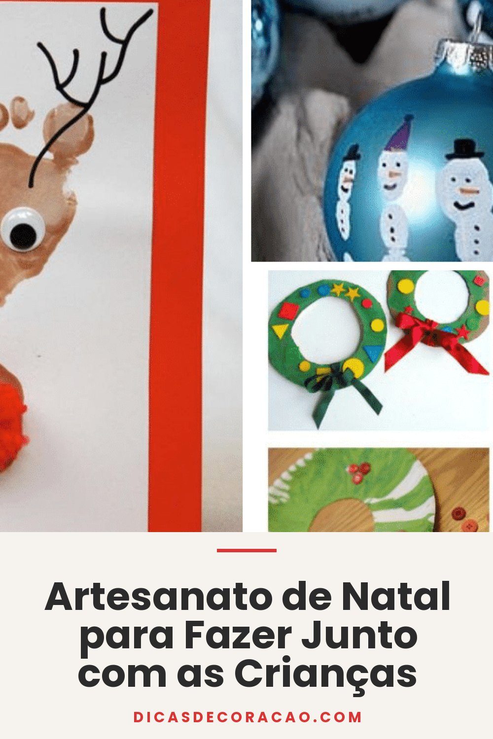 Artesanato de Natal para Fazer Junto com as Crianças
