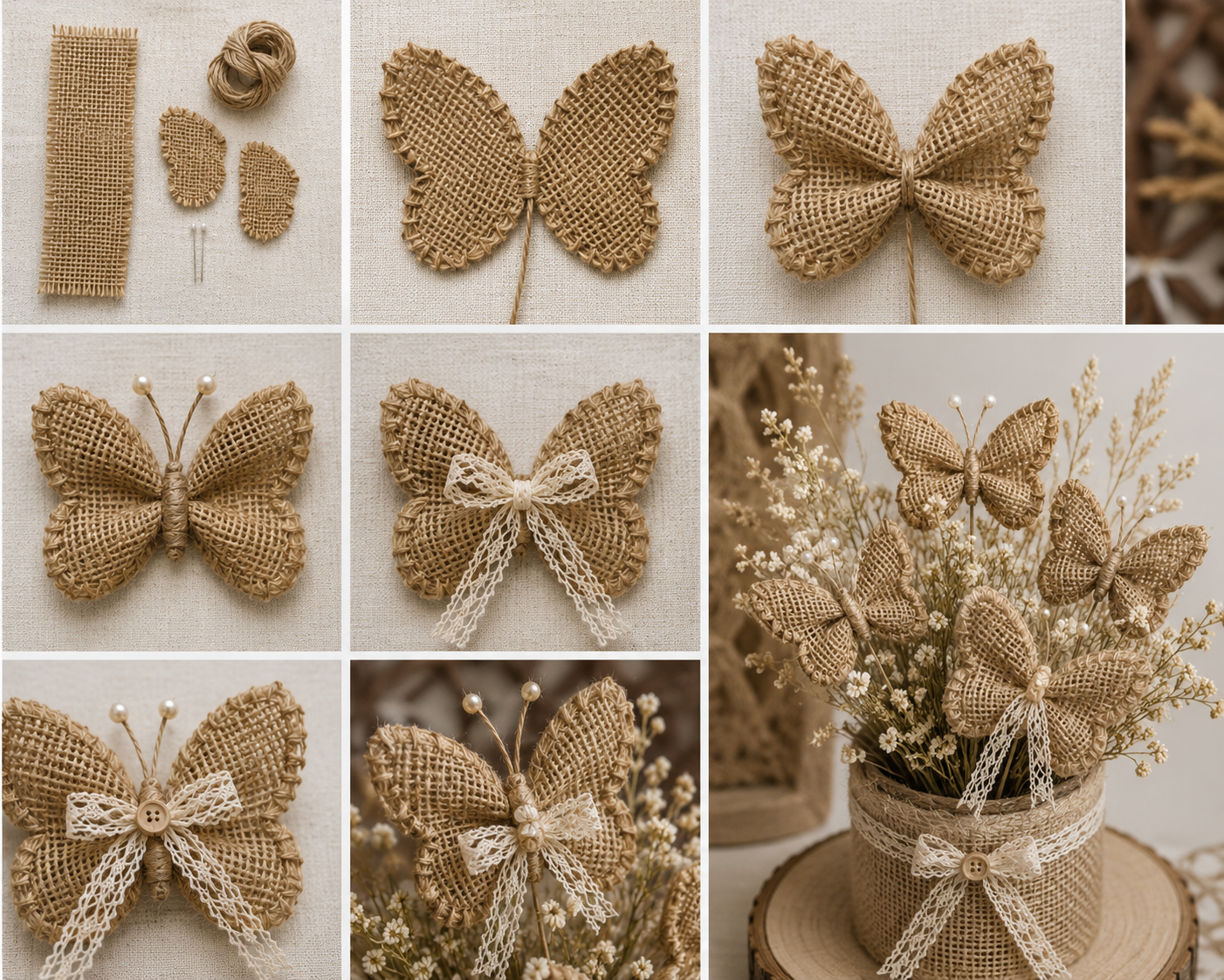 Borboletas de juta ideias criativas para decorar seu espa&ccedil;o borboletas de juta ideias criativas para decorar seu espaco