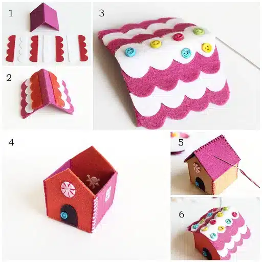 casas de natal de papelao e feltro 2 Copia