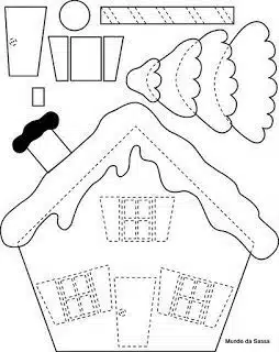 casas de natal de papelao e feltro 3