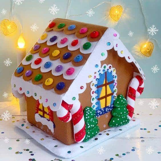 casas de natal de papelao e feltro Copia