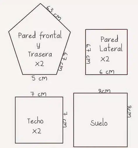 casas de natal de papelao e feltro Copia
