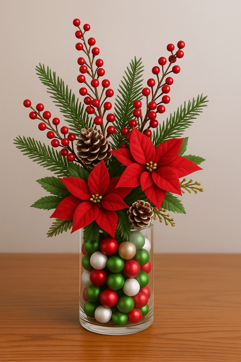 centros de mesa de natal faceis de fazer