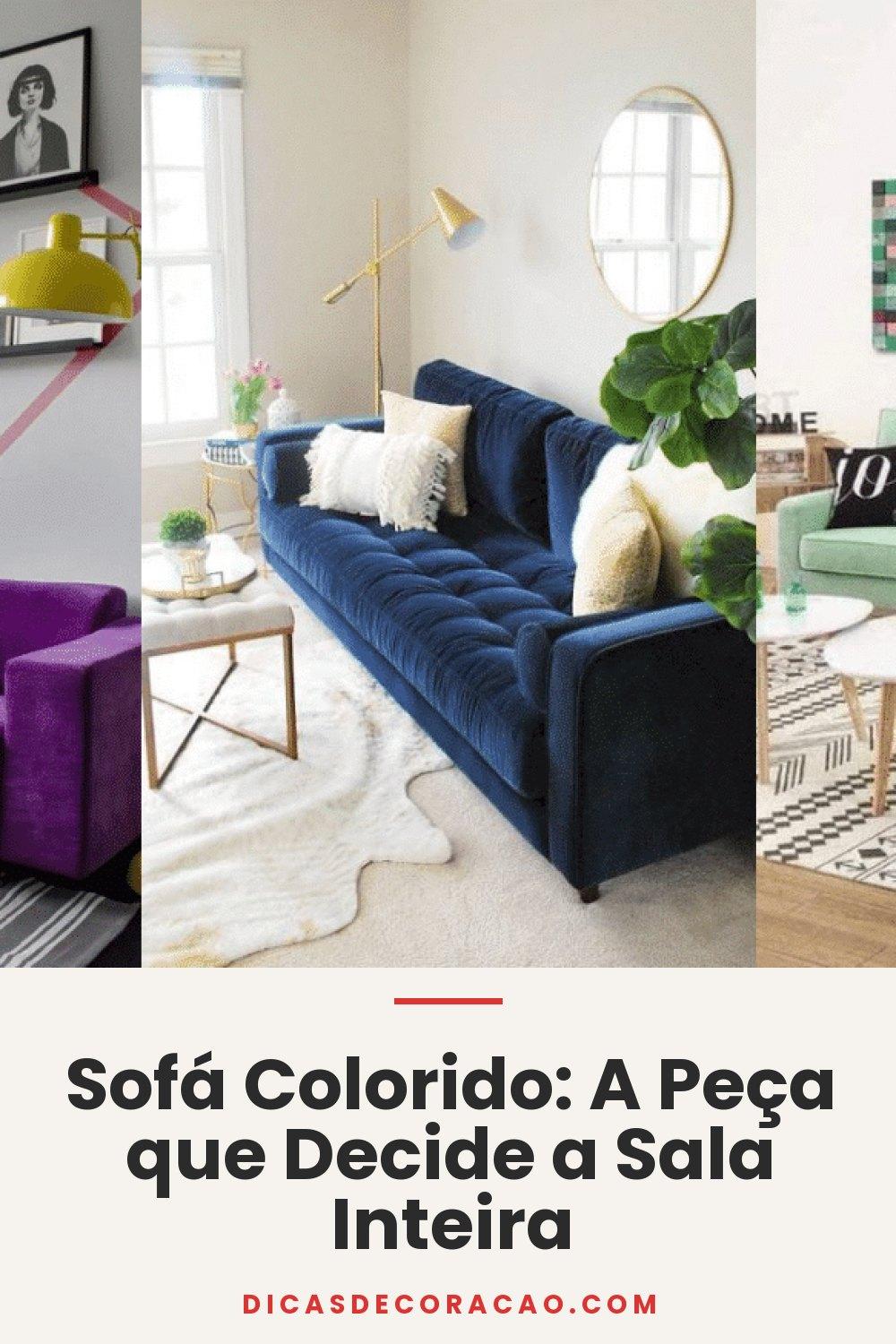 Sofá Colorido: A Peça que Decide a Sala Inteira