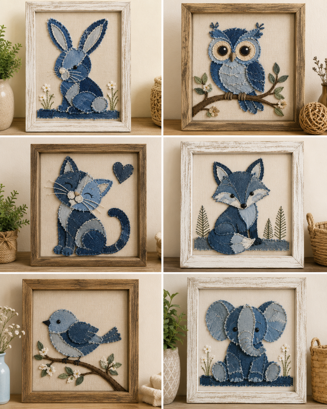Como fazer animais com retalhos de jeans criativos e simples como fazer animais com retalhos de jeans criativos e simples 3