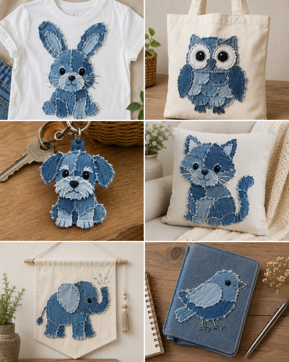 Como fazer animais com retalhos de jeans criativos e simples como fazer animais com retalhos de jeans criativos e simples 5