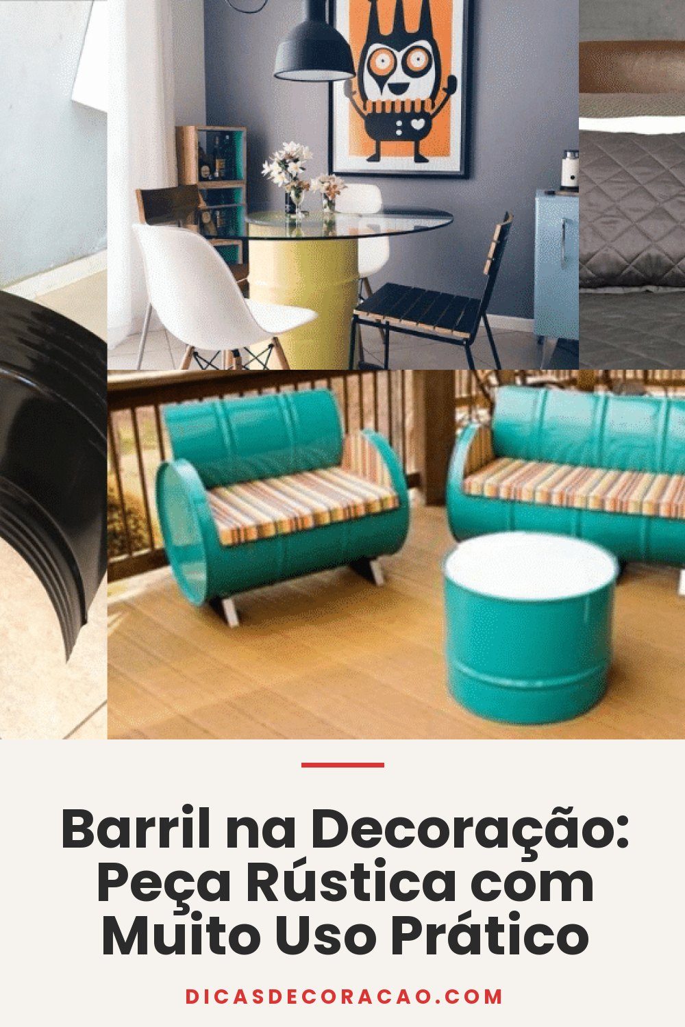 Barril na Decoração: Peça Rústica com Muito Uso Prático