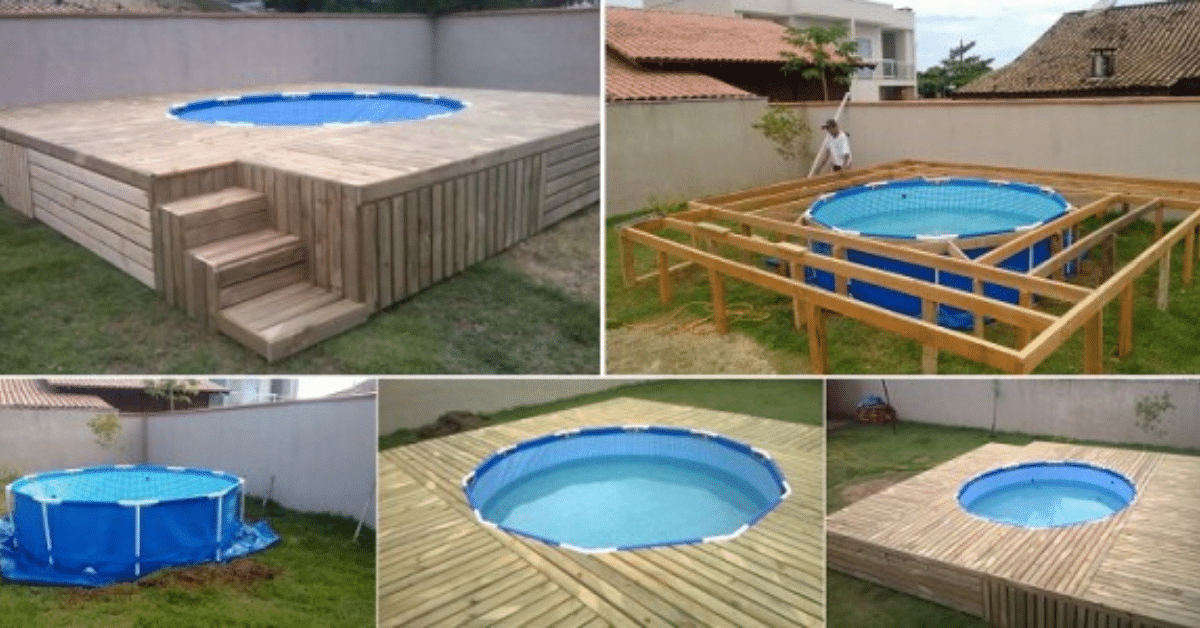 construir um deck de piscina