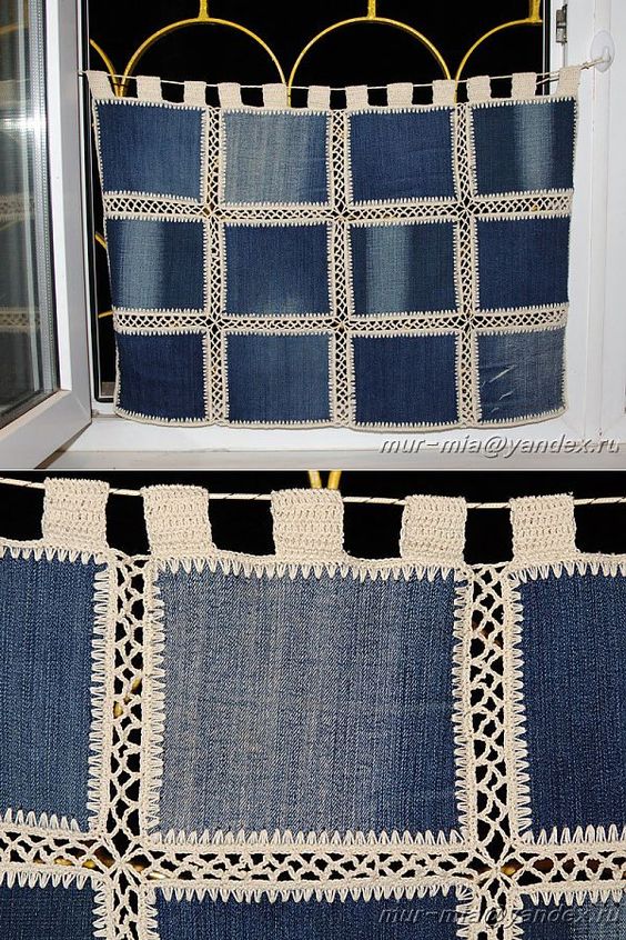 cortinas feitas com jeans velhos 4