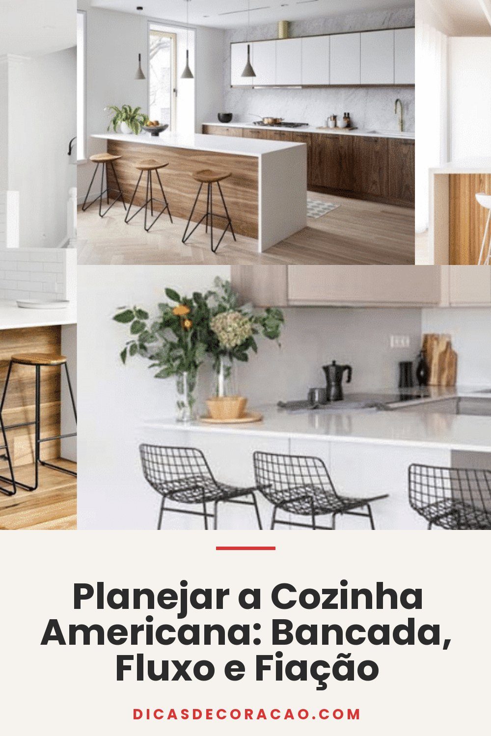Planejar a Cozinha Americana: Bancada, Fluxo e Fiação