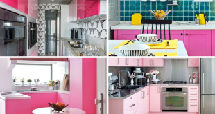 cozinhas cor rosa