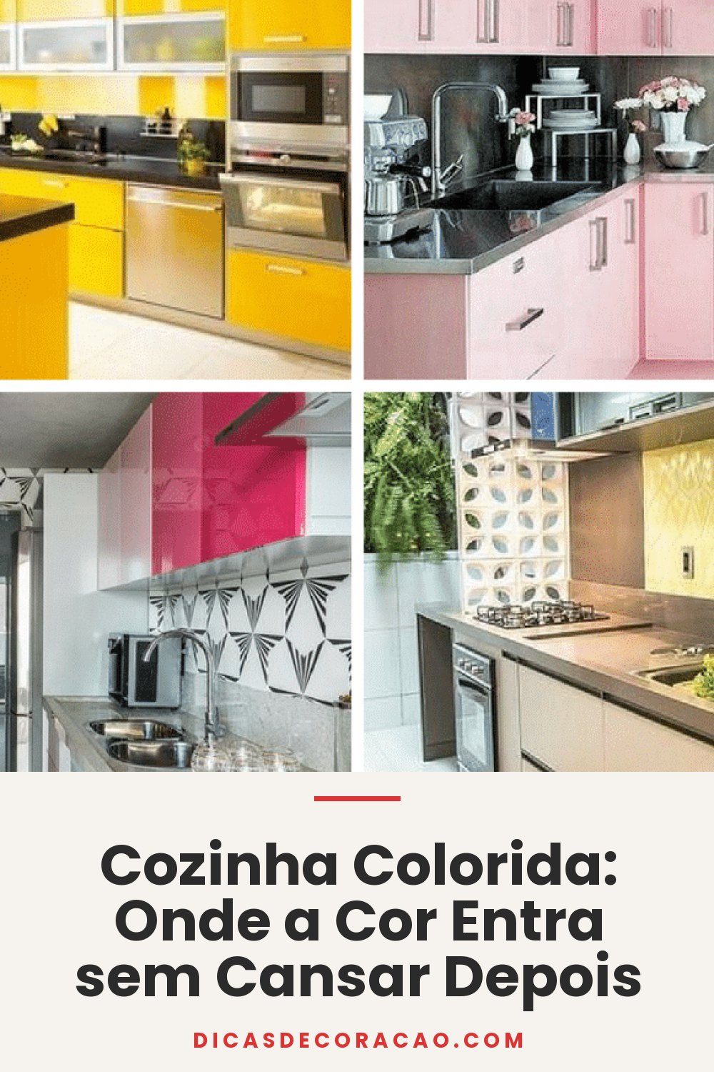 Cozinha Colorida: Onde a Cor Entra sem Cansar Depois