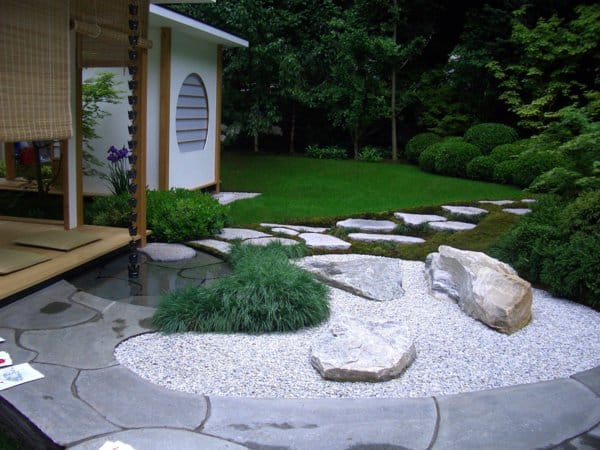 criar um jardim zen exterior 2