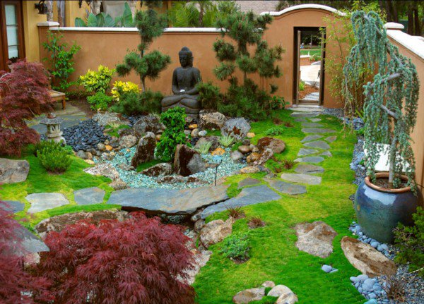 criar um jardim zen exterior 5