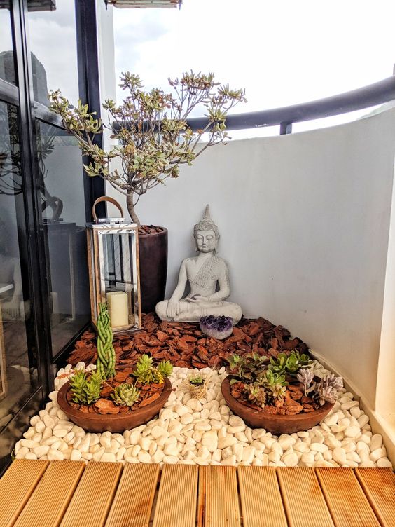 criar um jardim zen interior