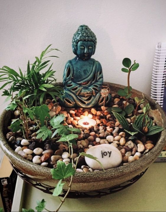 criar um mini jardim zen 1