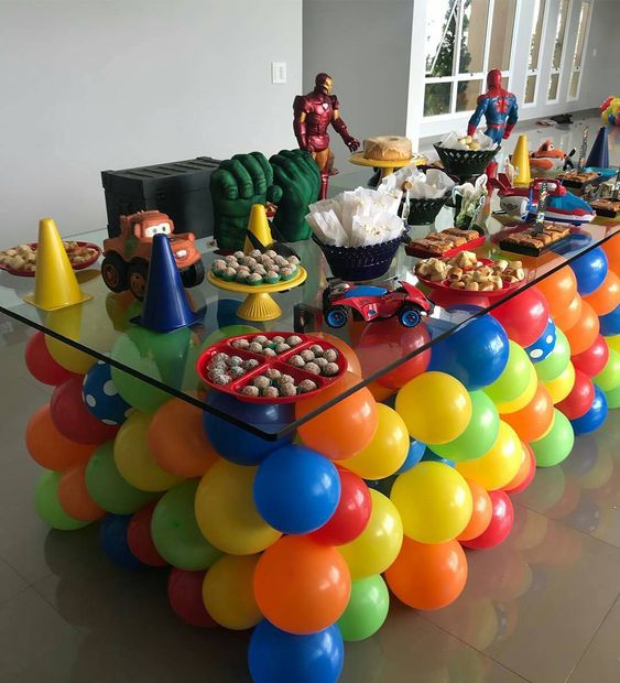 decoracao baloes mesa