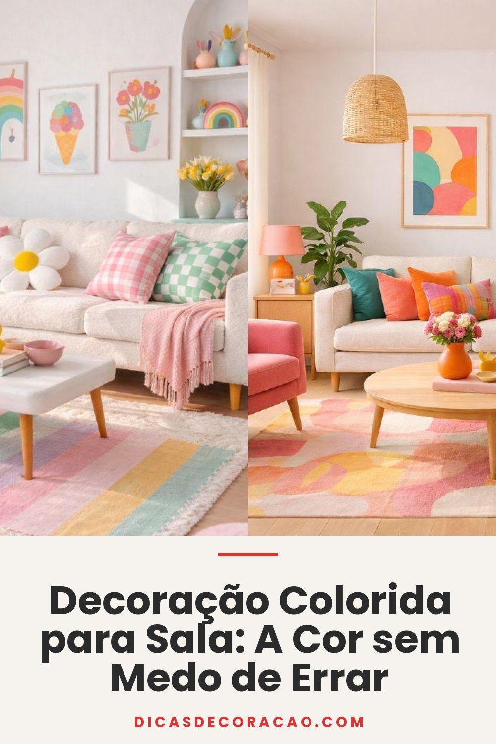 Decoração Colorida para Sala: A Cor sem Medo de Errar
