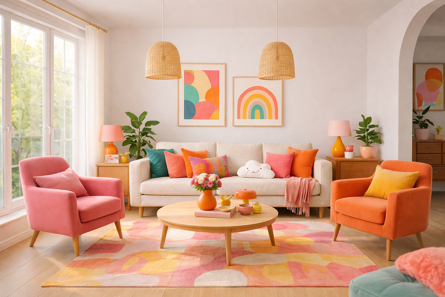 Decora&ccedil;&atilde;o Colorida para a Sala: Ideias, Combina&ccedil;&otilde;es e Truques para Transformar o Ambiente decoracao colorida para a sala