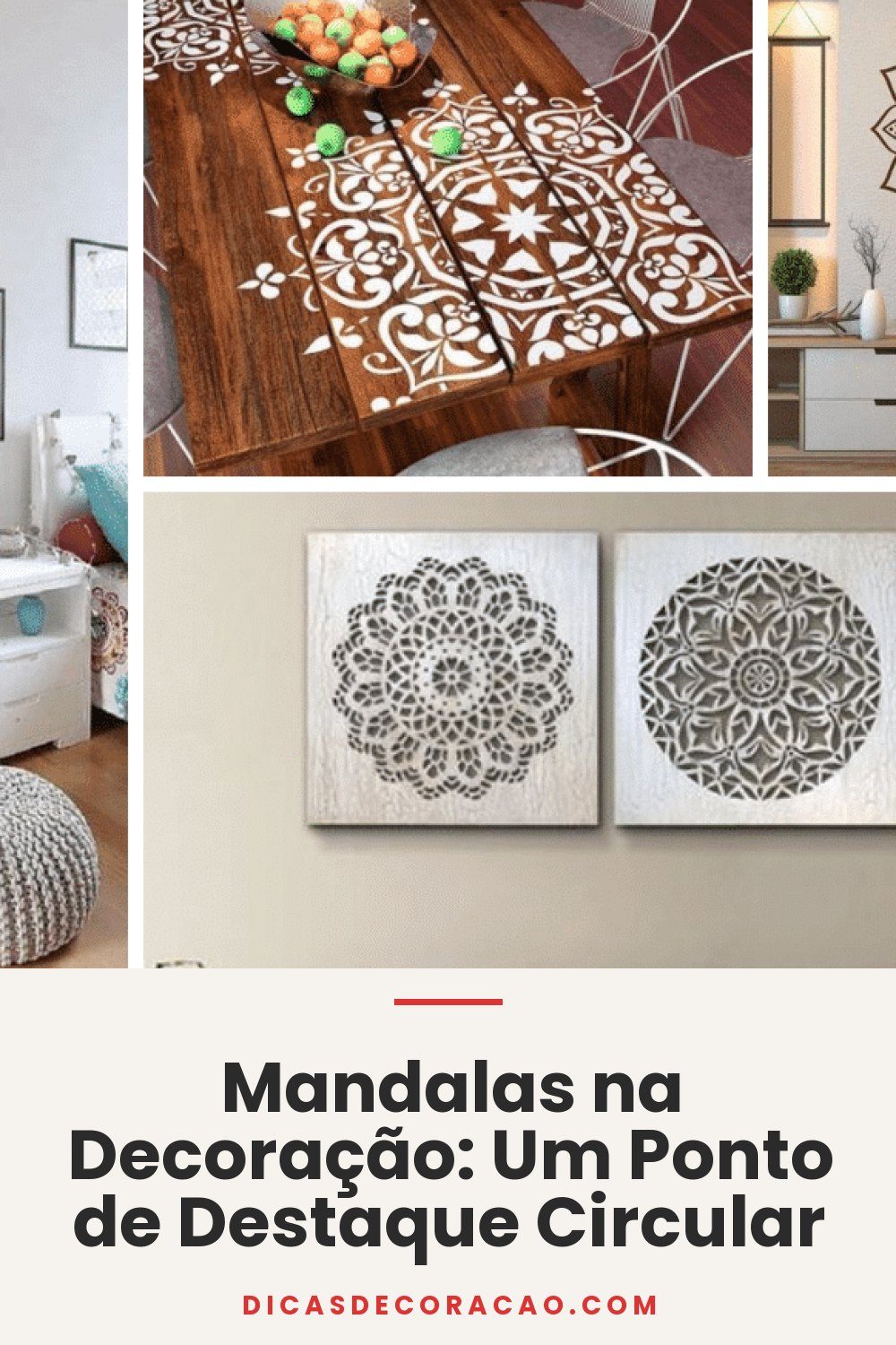 Mandalas na Decoração: Um Ponto de Destaque Circular