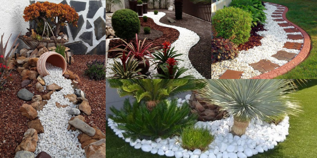 Impressionantes Ideias De Decoração Com Pedra Branca Para O Jardim