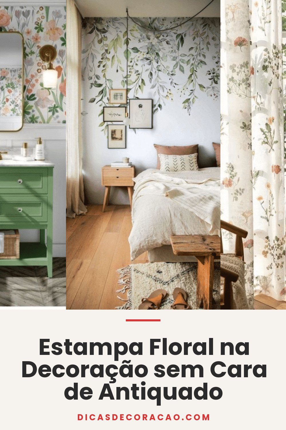 Estampa Floral na Decoração sem Cara de Antiquado