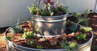 decoracao de jardim com tanques de aco galvanizado 10