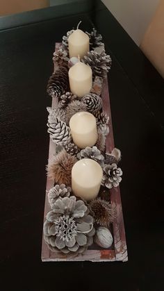 decoracao de mesa de natal com velas 5