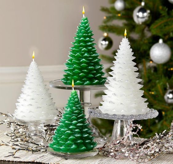 decoracao de mesa de natal com velas 7