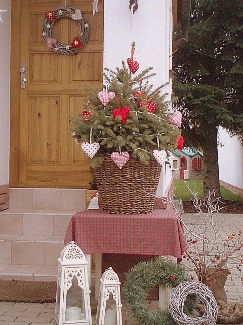 decoracao de natal com cestas 4