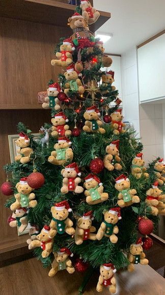 decoracao de natal com ursos 2