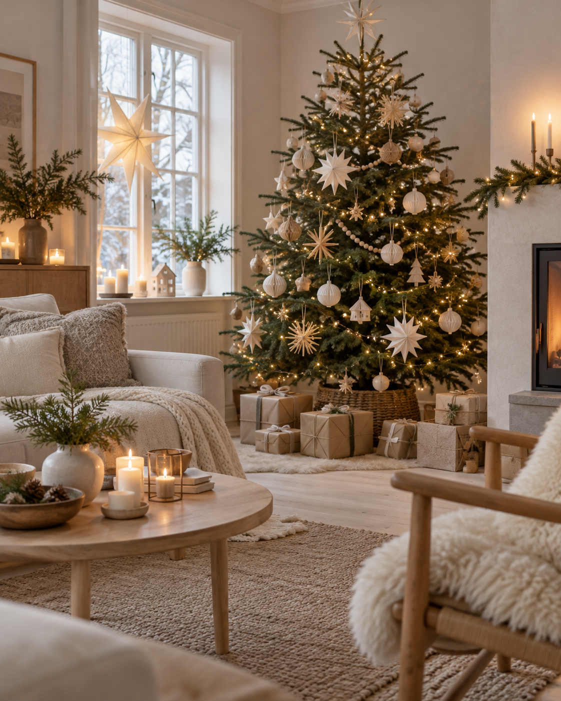 Decora&ccedil;&atilde;o de Natal Escandinava: Ideias Para Sua Casa decoracao de natal escandinava ideias para sua casa 5