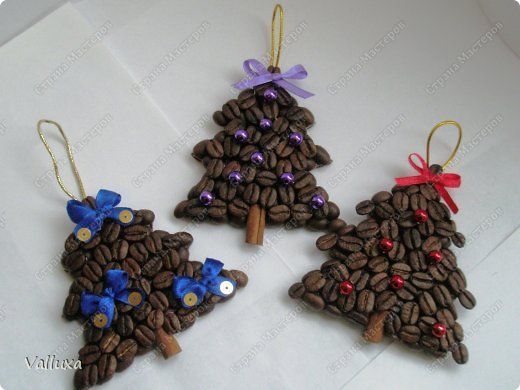 decoracao de natal original com graos de cafe 1