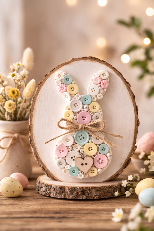decoracao de pascoa com botoes 1 scaled