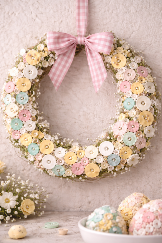 decoracao de pascoa com botoes 4 scaled