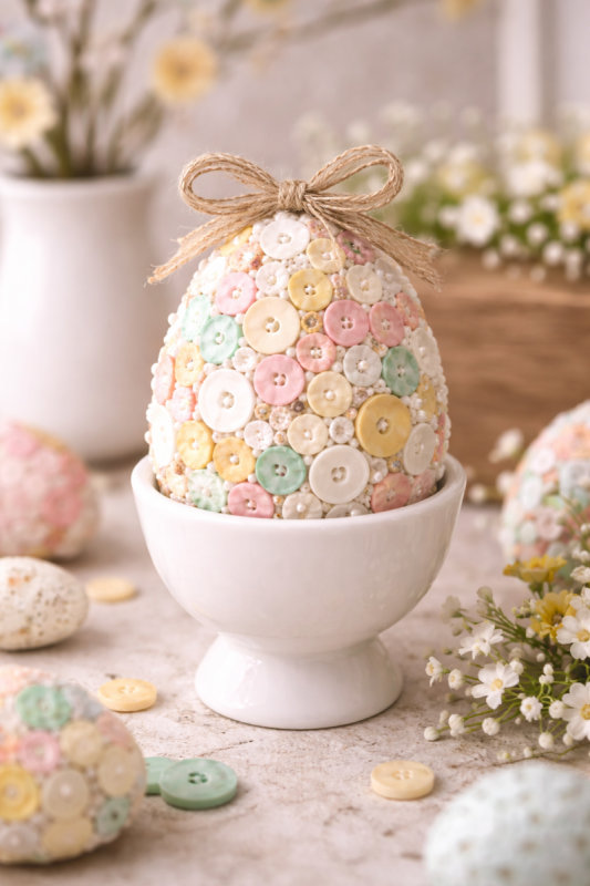 decoracao de pascoa com botoes 7 scaled