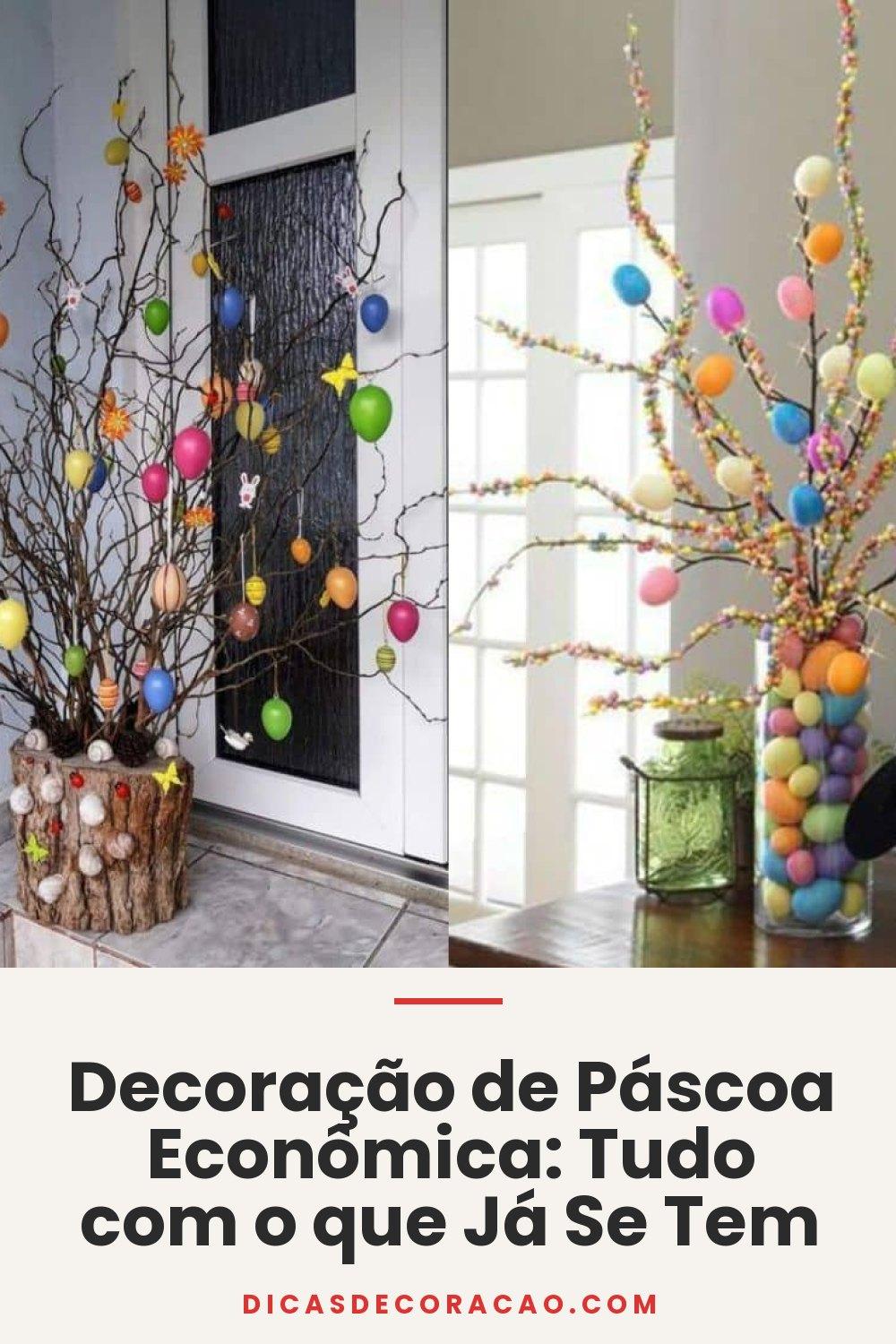 Decoração de Páscoa Econômica: Tudo com o que Já Se Tem