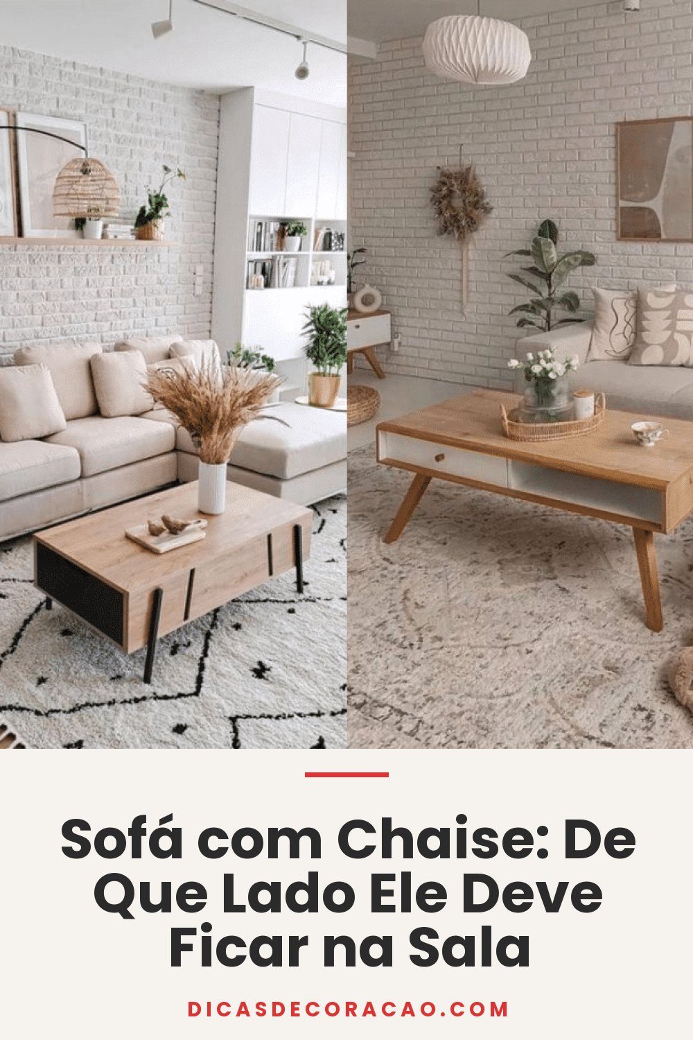 Sofá com Chaise: De Que Lado Ele Deve Ficar na Sala